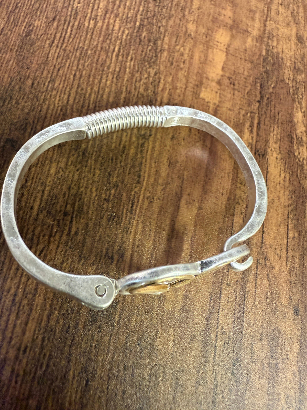 Mixed Heart Cuff Bracelet