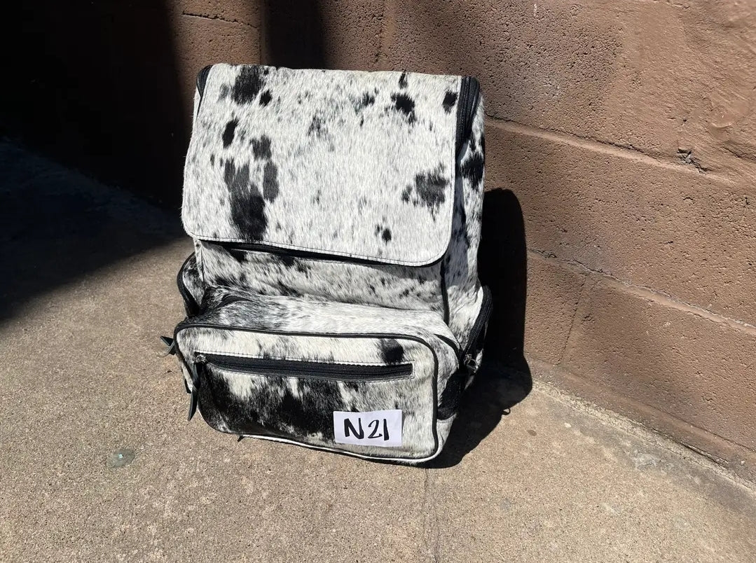Medium Cowhide Backpack Diaper Bag N21 The Beyond Blessed Boutique