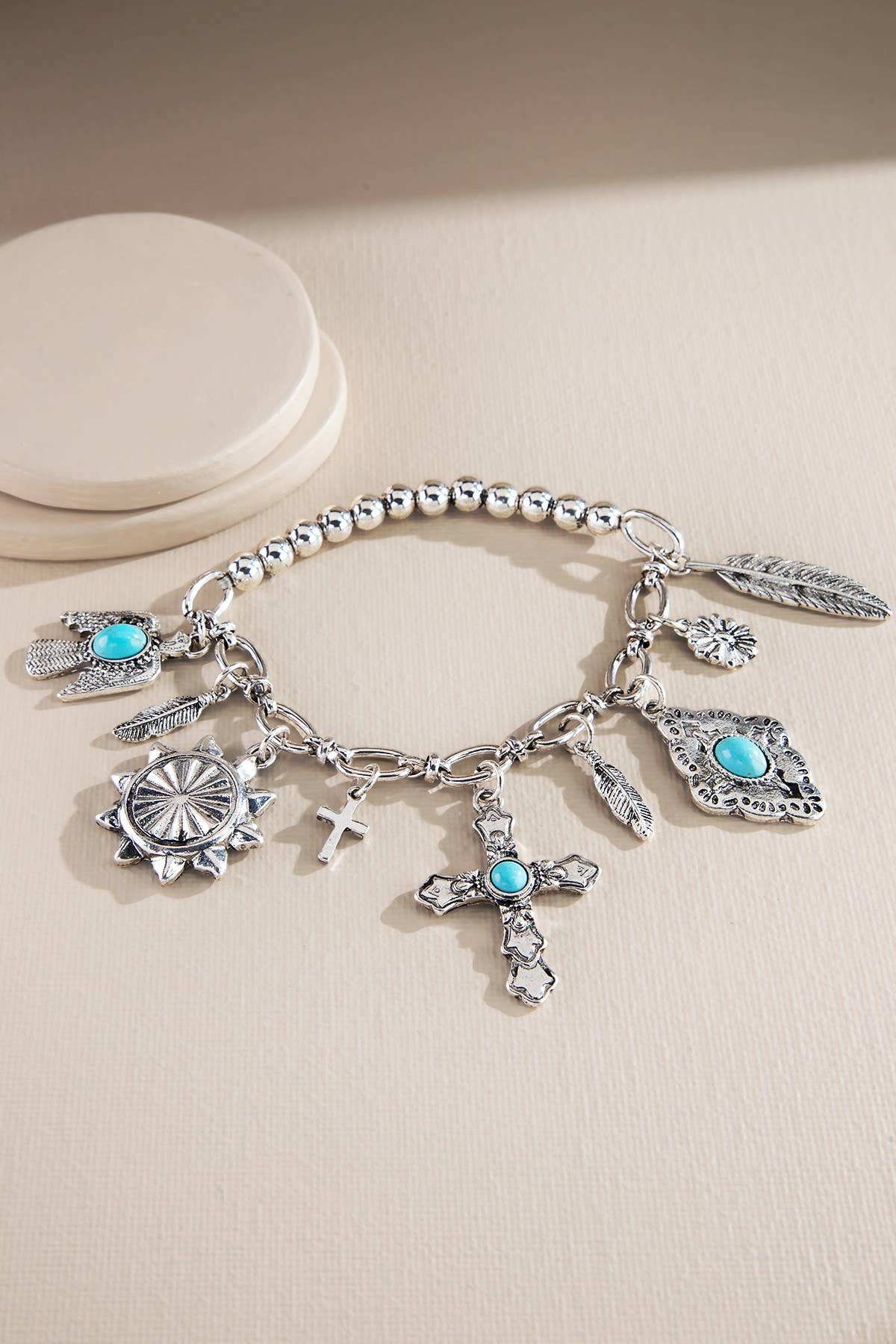 Vintage Faith Charm Bracelet
