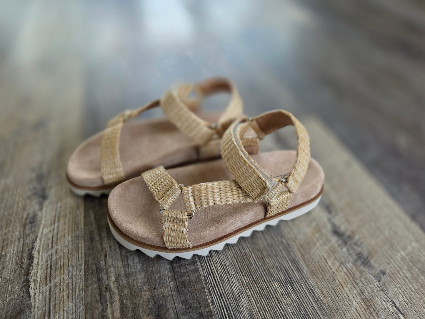 Raffia Give It A Go Corkys Sandals