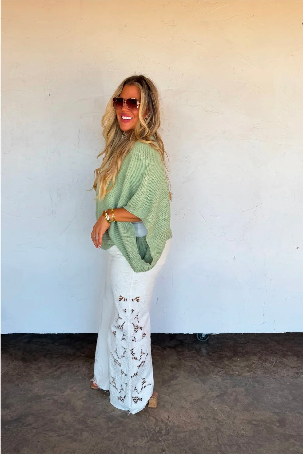 Sage Meg Pullover Poncho Top