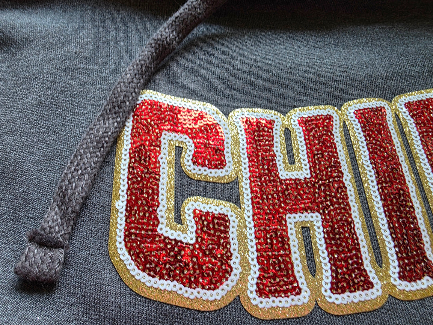 KC Chiefs Sequin Hoodie