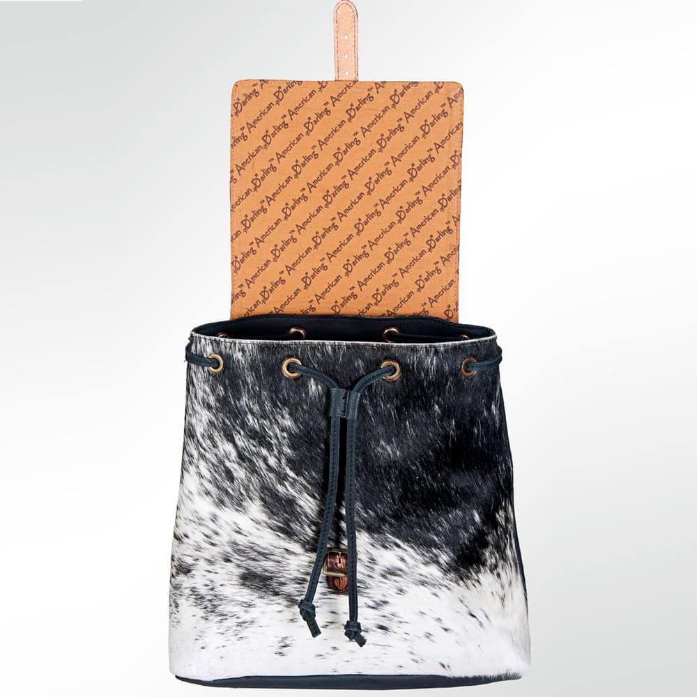 Hairon Hide Hand Tooled American Darling Backpack