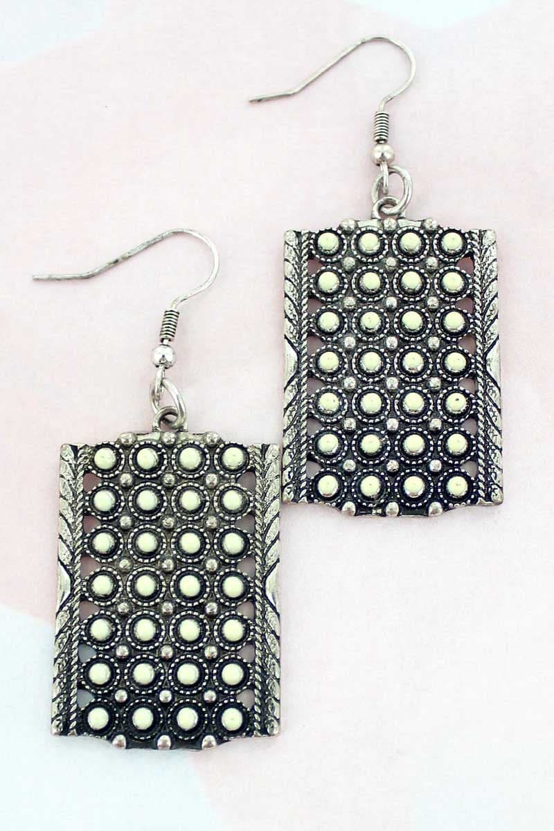 White Ozark Plateau Earrings
