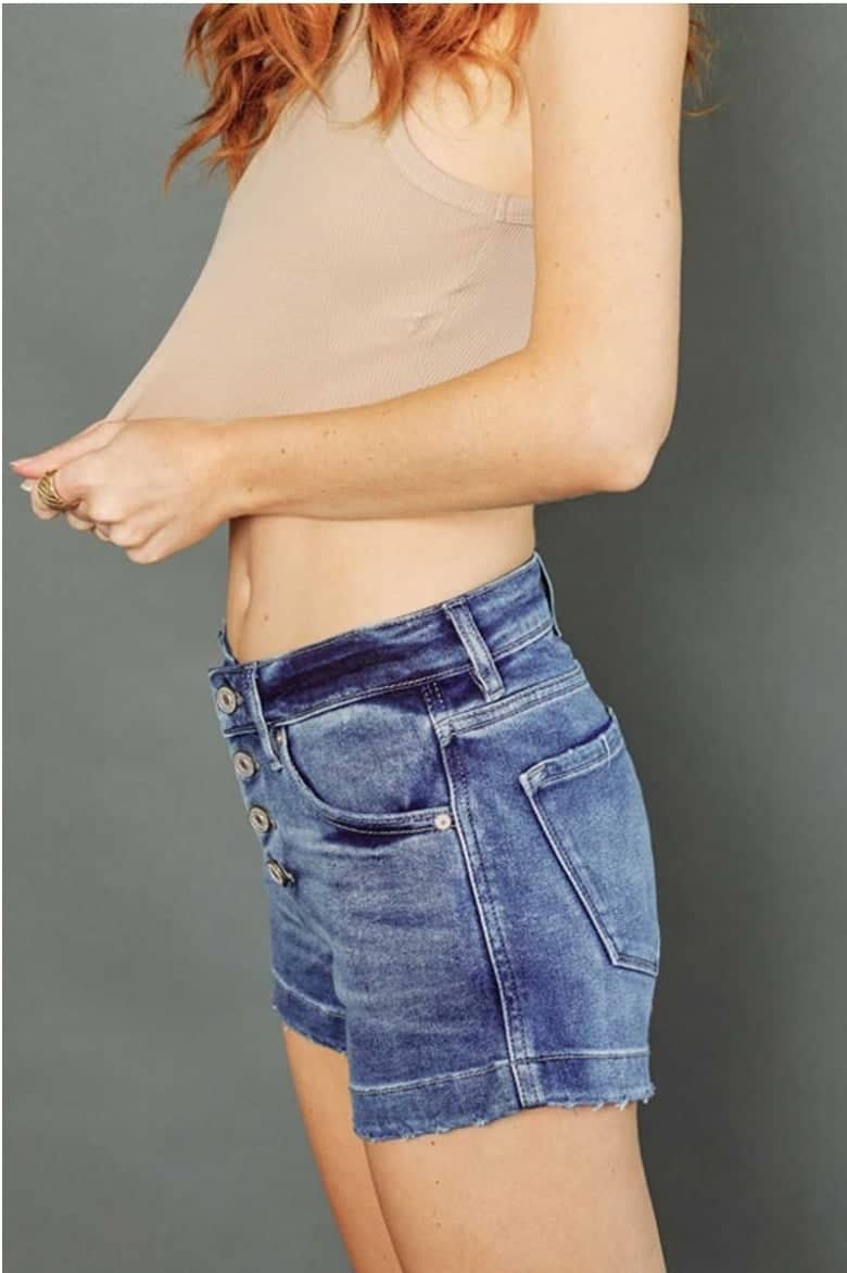 Medium Wash Kancan Shorts