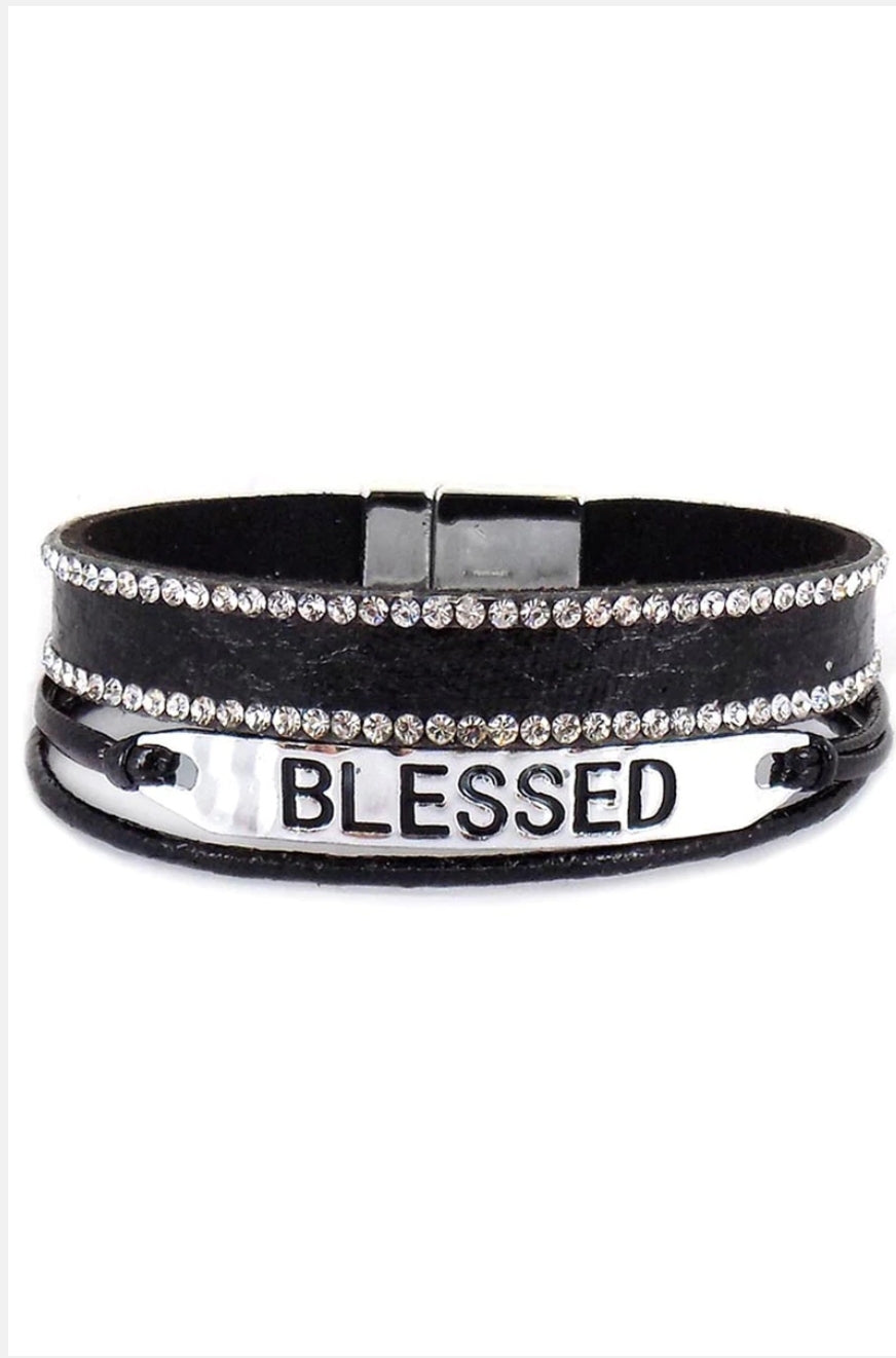 Blessed Black Multi-Strand Bracelet