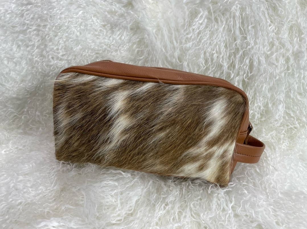 Cowhide Toiletry Bag