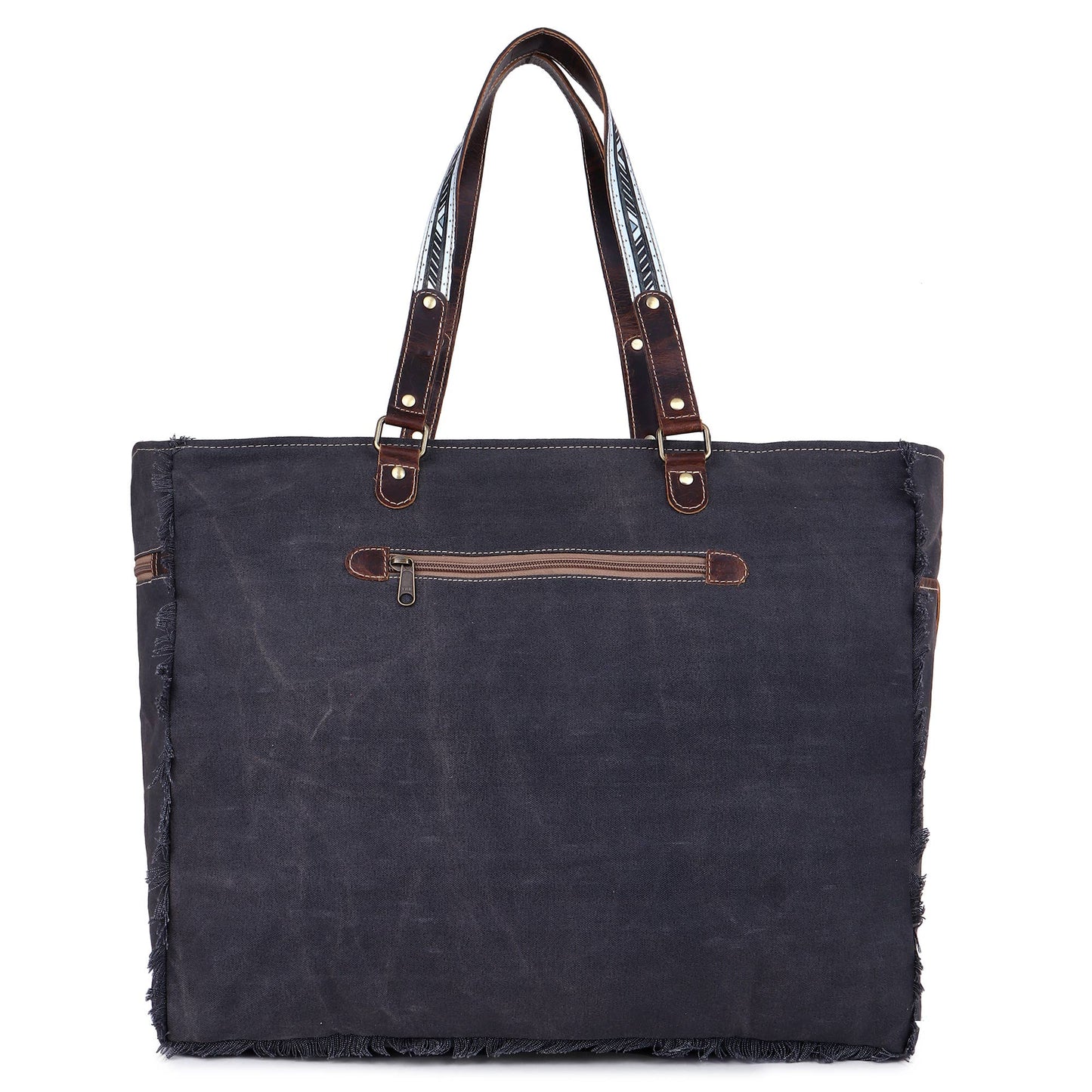 Canvas & Leather Weekender Bag