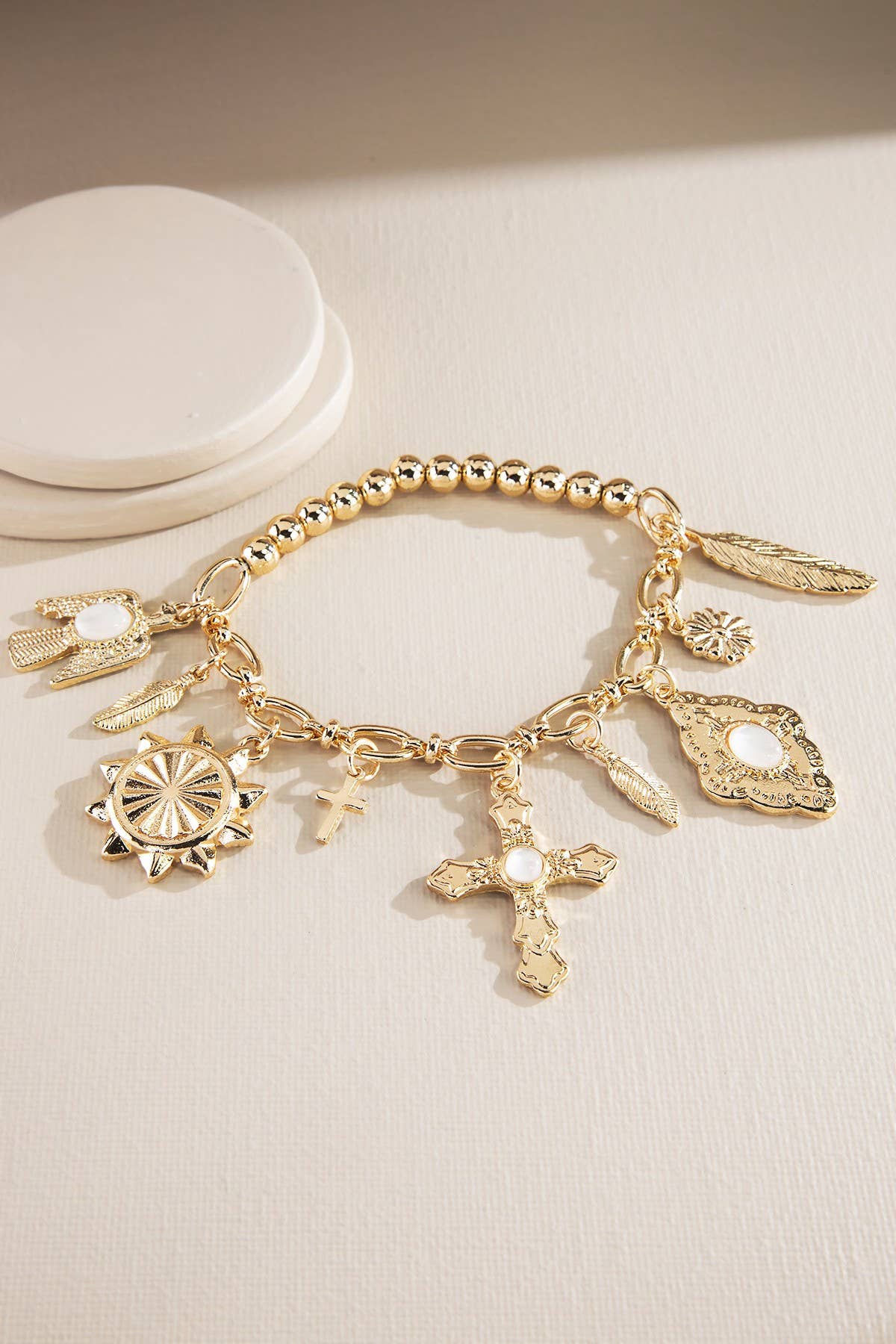 Vintage Faith Charm Bracelet