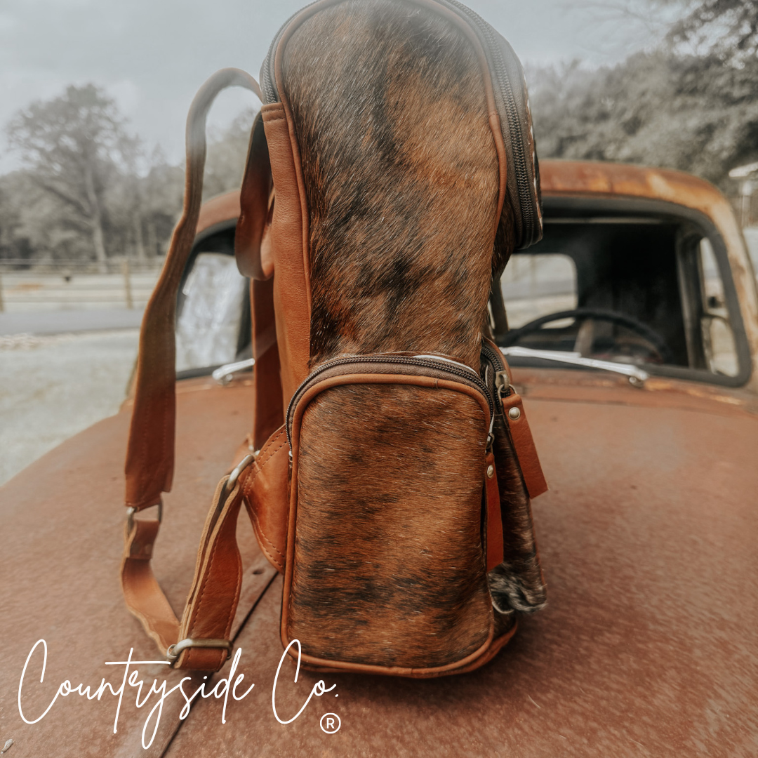 Mesa Cowhide Backpack Laptop Bag, travel bag
