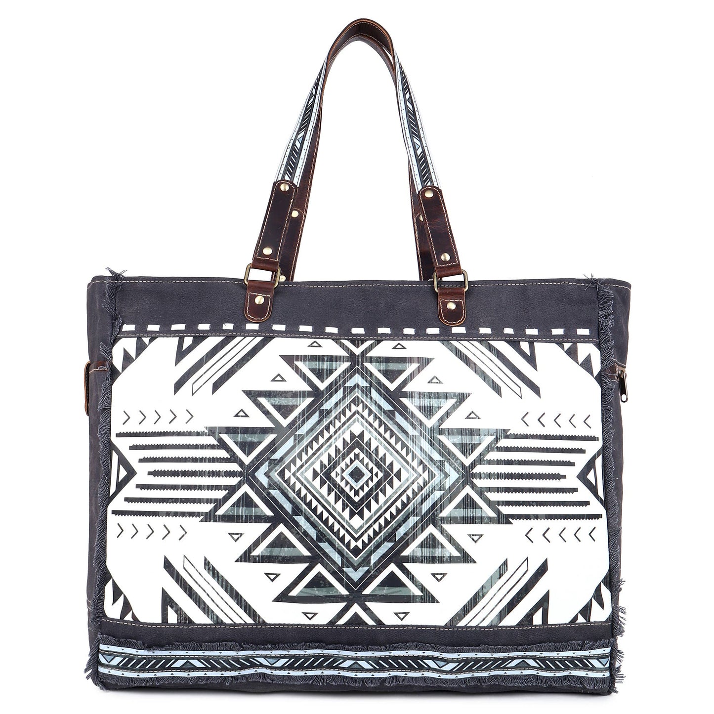 Canvas & Leather Weekender Bag