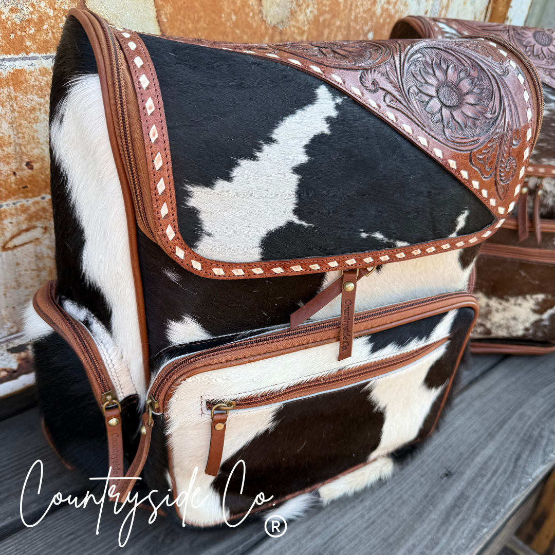 Mesa Cowhide Backpack Laptop Bag, travel bag