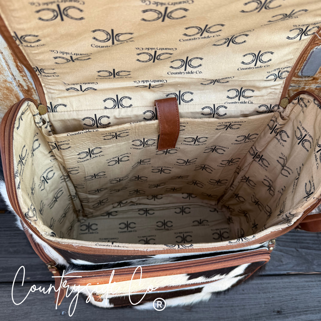 Mesa Cowhide Backpack Laptop Bag, travel bag