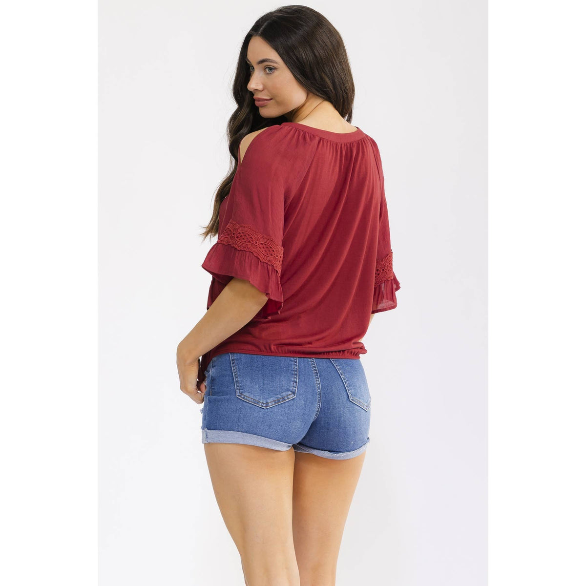 TASSEL BELL SLEEVE SHIRT