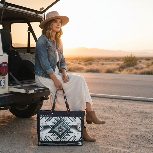 Canvas & Leather Weekender Bag