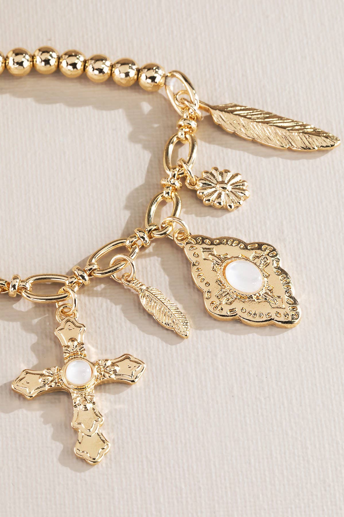Vintage Faith Charm Bracelet