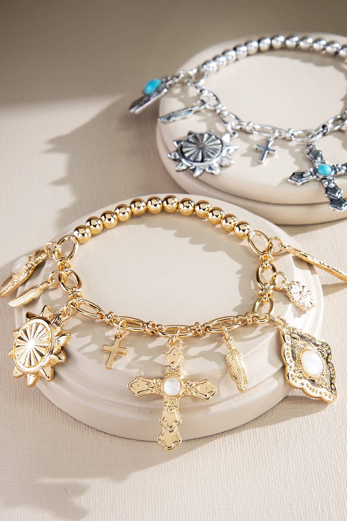Vintage Faith Charm Bracelet