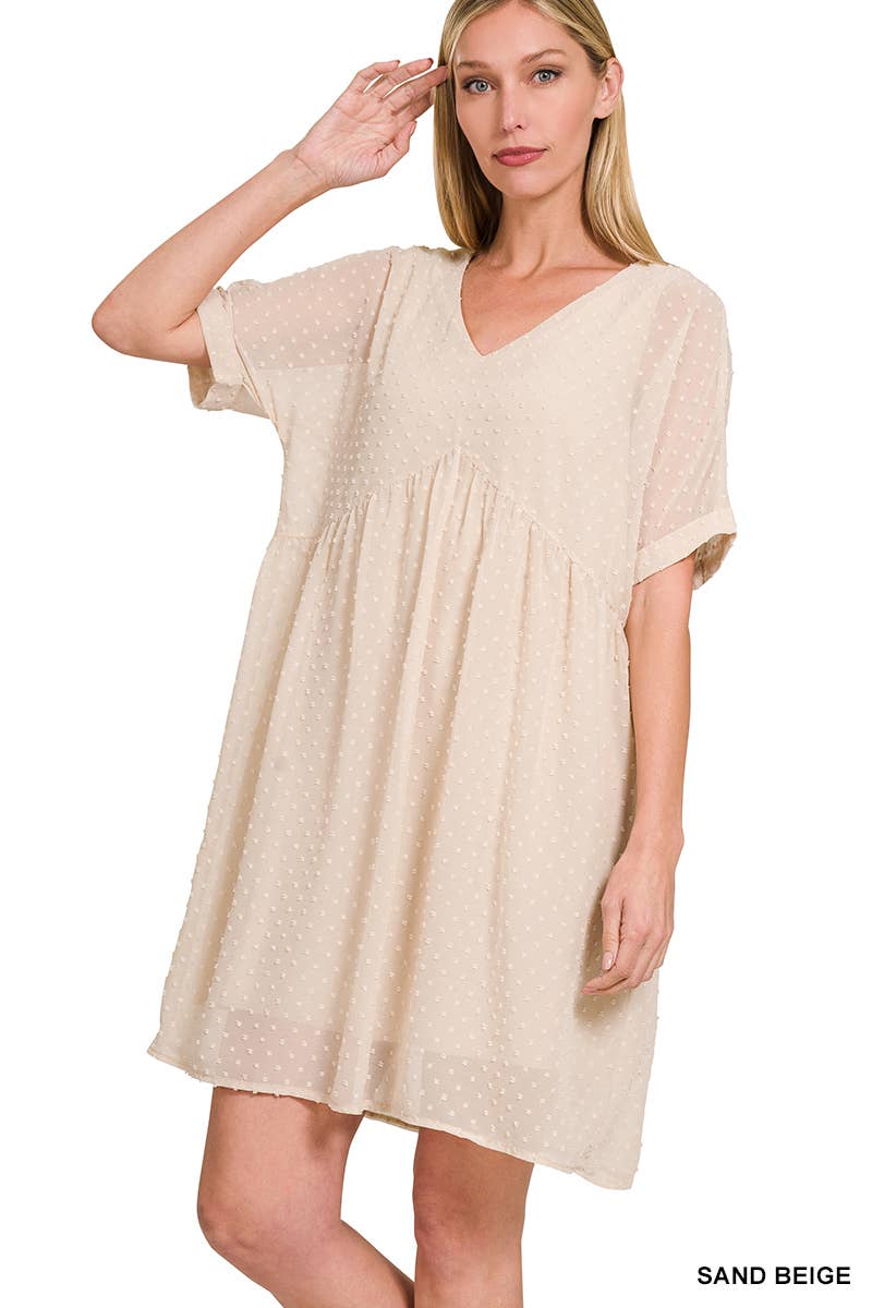 Swiss Dot Babydoll Dress
