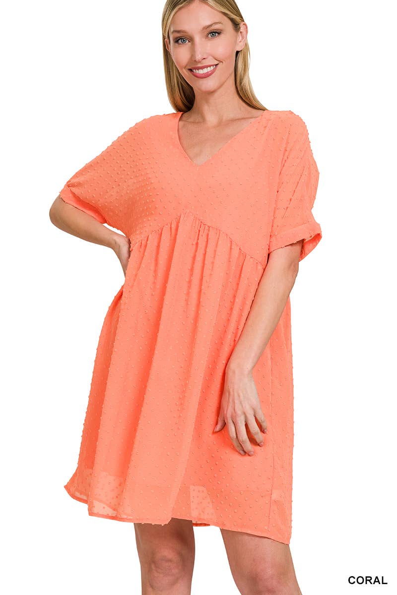 Swiss Dot Babydoll Dress