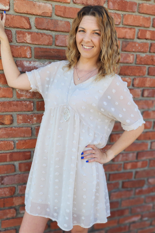 Swiss Dot Babydoll Dress