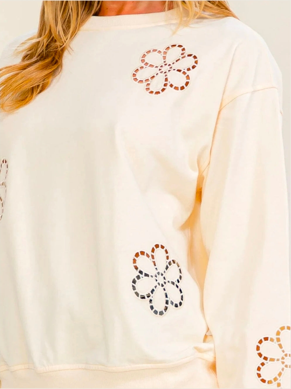 Flower Detailed Sweater