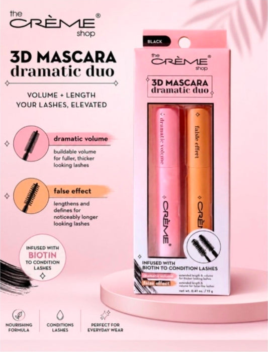 Creme Shop 3D Mascara Duo - False Effect & Dynamic Volume