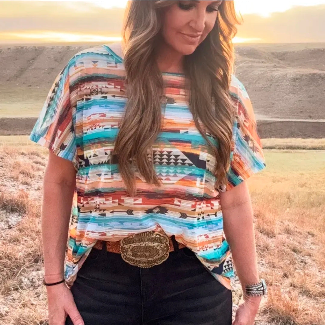 Aztec Daze Mesh Top