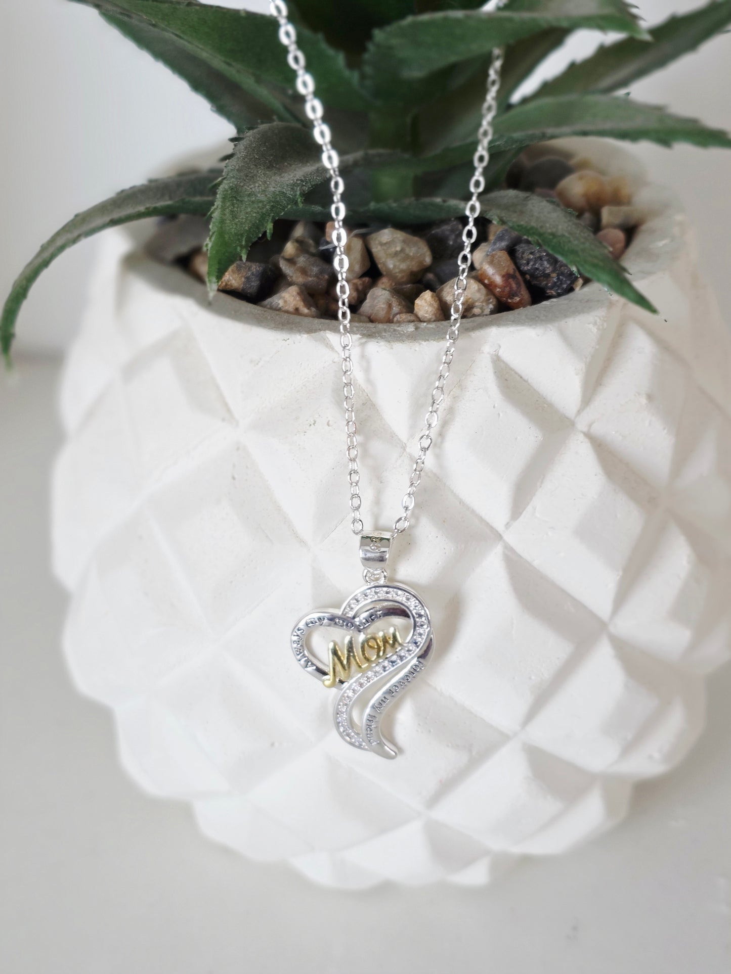 Mom Heart Necklace