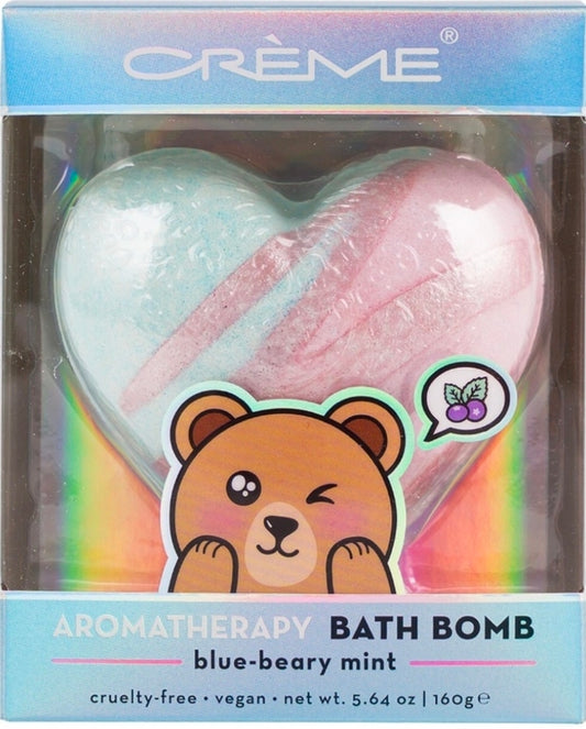 Creme Shop Bath Bomb - Blue Berry Mint