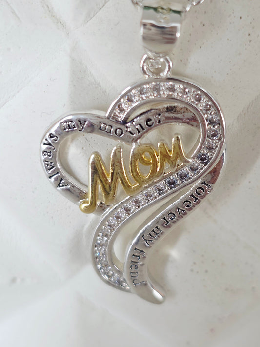 Mom Heart Necklace