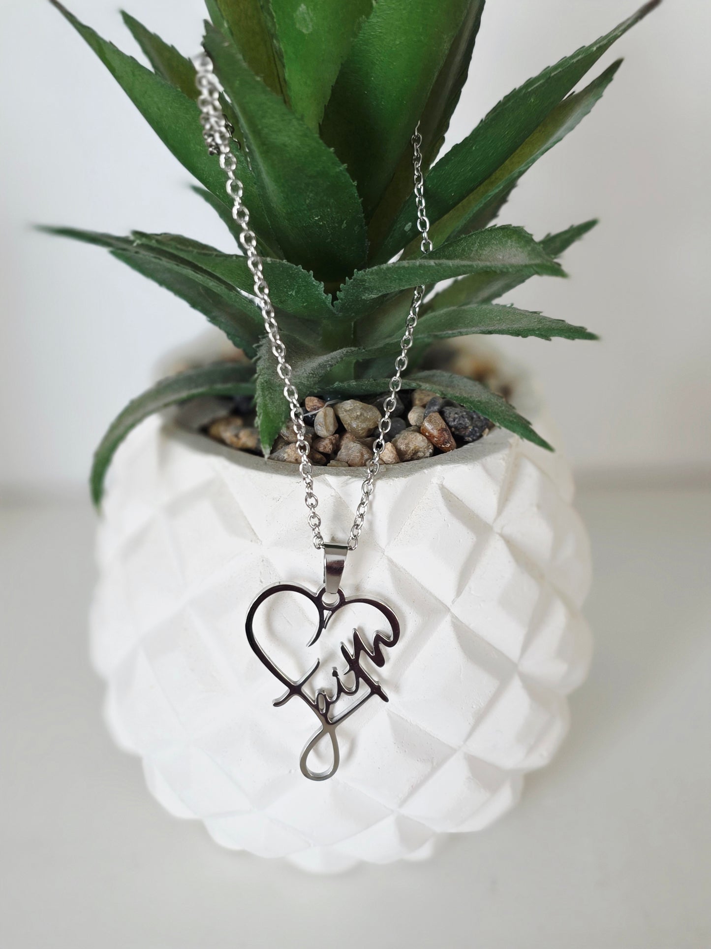 Faith Heart Necklace