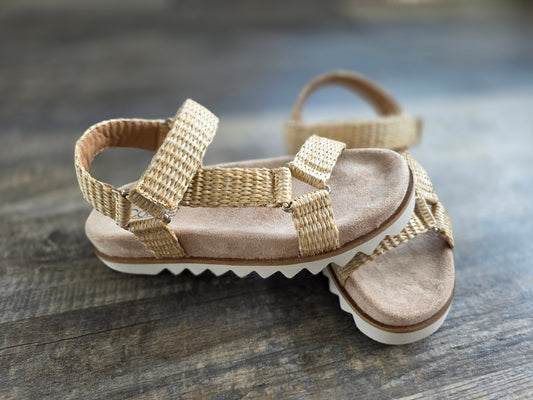 Raffia Give It A Go Corkys Sandals