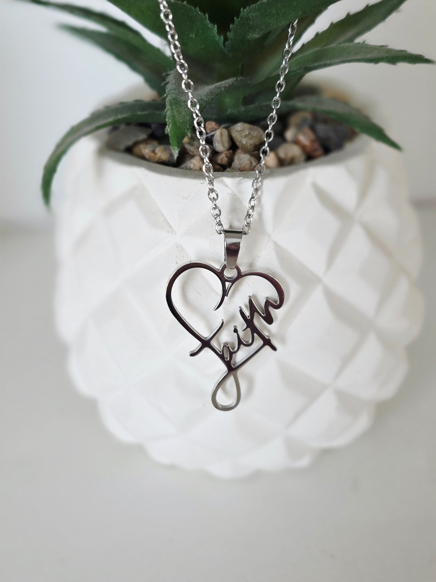 Faith Heart Necklace