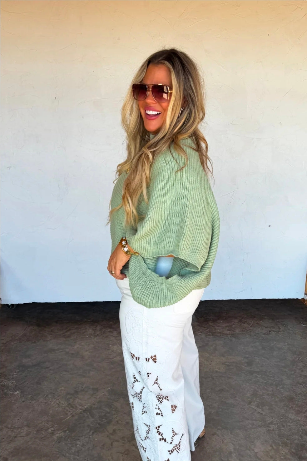 Sage Meg Pullover Poncho Top